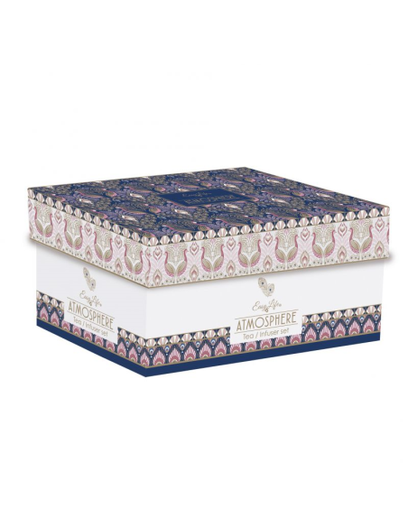 EASY LIFE SET TEIERA CON DUE TAZZE 600 ML - ATMOSPHERE PEACOCK