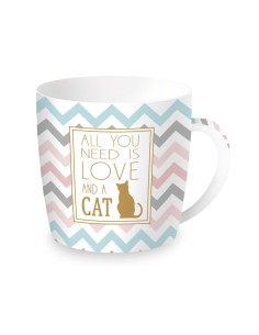 EASY LIFE TAZZA MUG GATTO 350 ML - ALL YOU IS LOVE & A CAT