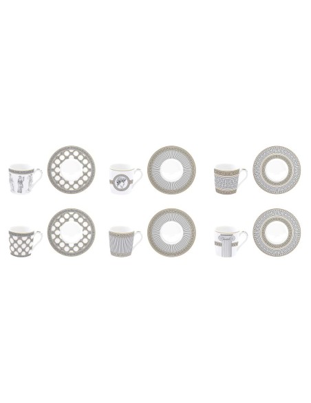 EASY LIFE SET 6 TAZZE CAFFÈ CON PIATTINO 100 ML - PALLADIUM