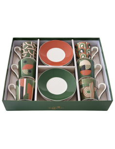 EASY LIFE SET 6 TAZZE CAFFÈ CON PIATTINO 100 ML -...