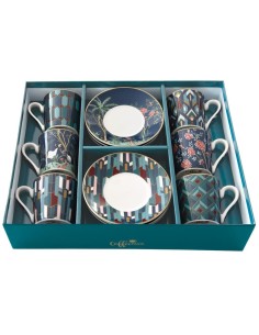 EASY LIFE SET 6 TAZZE CAFFÈ CON PIATTINO 100 ML - MANDALAY