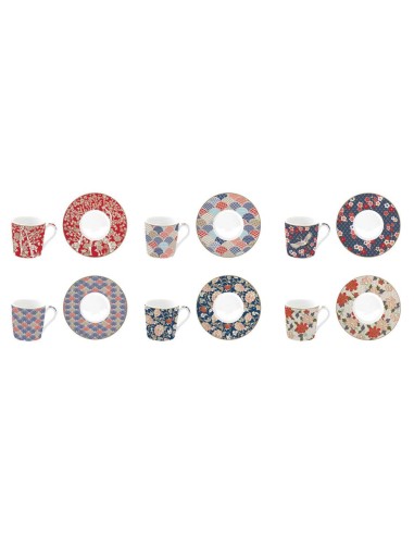 EASY LIFE SET 6 TAZZE CAFFÈ CON PIATTINO 100 ML...