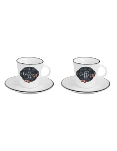 EASY LIFE SET 2 TAZZE CAFFÈ CON PIATTINO 100 ML - KITCHEN...