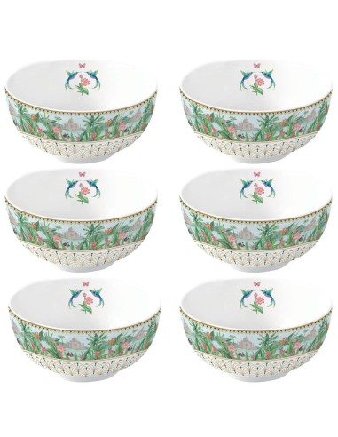 EASY LIFE SET 6 COPPETE Ø 12 CM - PARADISE SAUVAGE