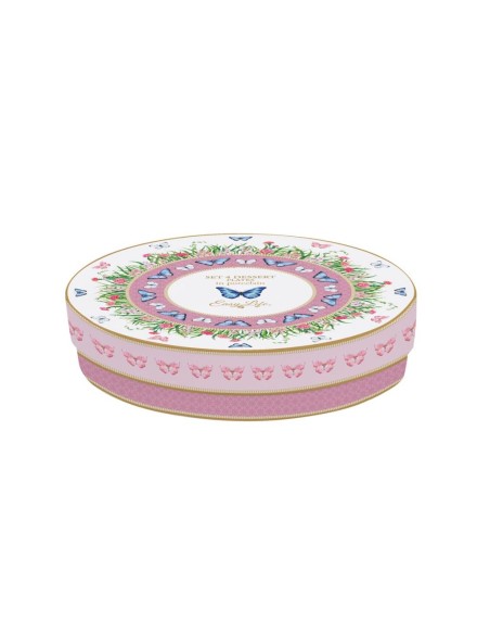 EASY LIFE SET 4 PIATTI DESSERT Ø 19 CM - SPRING PARADE