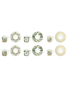 EASY LIFE SET 6 TAZZE CAFFÈ CON PIATTINO 100 ML - CEYLON