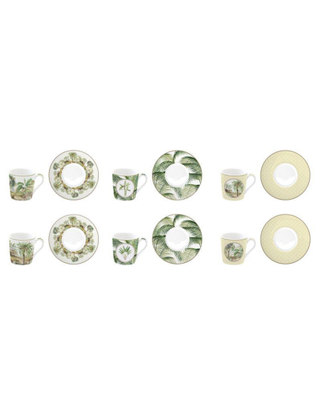 EASY LIFE SET 6 TAZZE CAFFÈ CON PIATTINO 100 ML - CEYLON