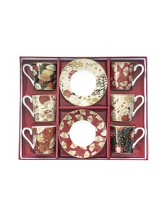 EASY LIFE SET 6 TAZZE CAFFÈ CON PIATTINO 100 ML - KIMONO