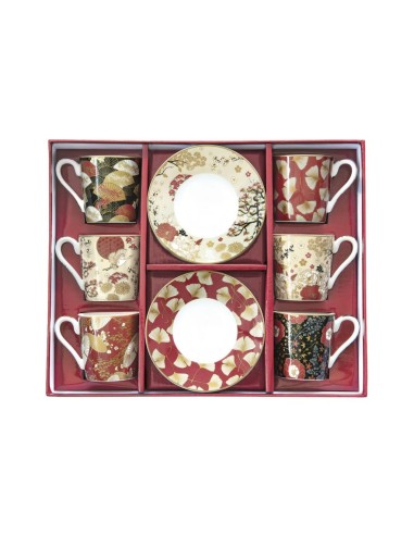 EASY LIFE SET 6 TAZZE CAFFÈ CON PIATTINO 100 ML...