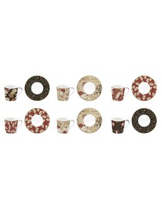 EASY LIFE SET 6 TAZZE CAFFÈ CON PIATTINO 100 ML - KIMONO 2