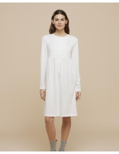 NOIDINOTTE CAMICIA DA NOTTE DONNA MANICA LUNGA A SERAFINO