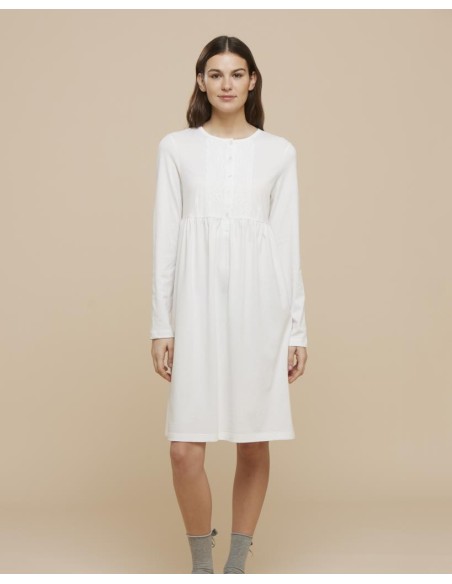 NOIDINOTTE CAMICIA DA NOTTE DONNA MANICA LUNGA A SERAFINO