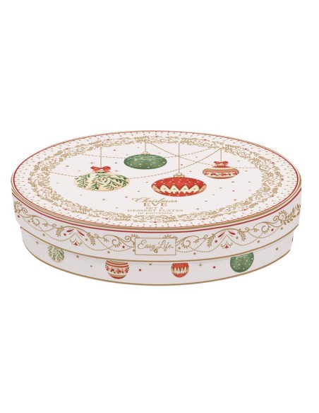 EASY LIFE SET 4 PIATTI DESSERT Ø 19 CM - CHRISTMAS EVE