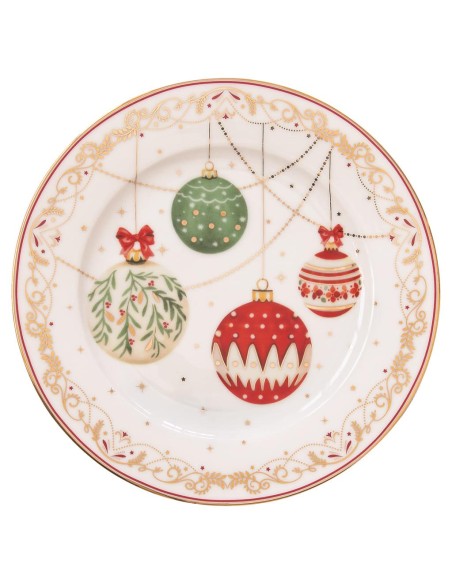 EASY LIFE SET 4 PIATTI DESSERT Ø 19 CM - CHRISTMAS EVE