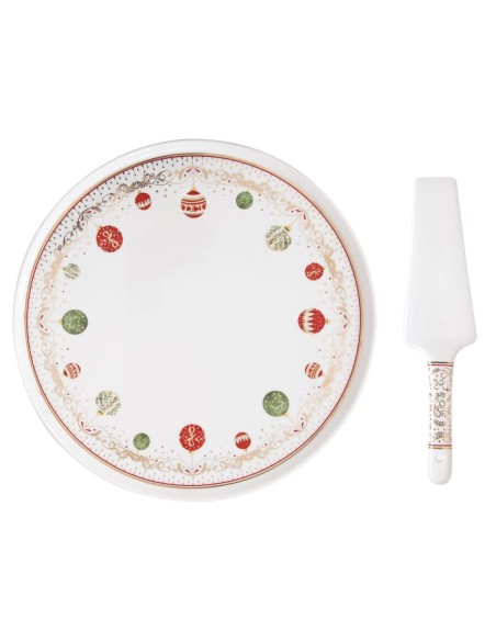EASY LIFE PIATTO PORTATA CON PALETTA 32 CM - CHRISTMAS EVE