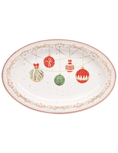 EASY LIFE PIATTO DA PORTATA OVALE 35 X 23 CM - CHRISTMAS EVE