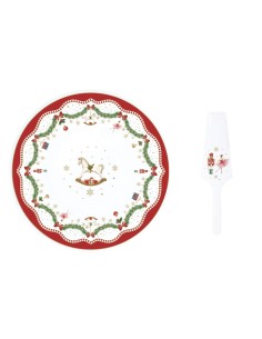 EASY LIFE PIATTO PORTATA 32 CM CON PALETTA - MAGIE DE NOEL