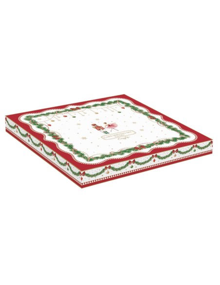 EASY LIFE PIATTO PORTATA 32 CM CON PALETTA - MAGIE DE NOEL