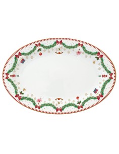 EASY LIFE PIATTO DA PORTATA OVALE 35 X 23 CM - MAGIE DE NOEL