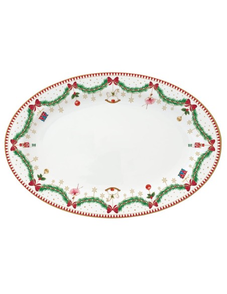 EASY LIFE PIATTO DA PORTATA OVALE 35 X 23 CM - MAGIE DE NOEL