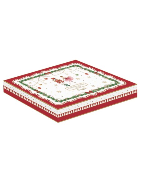 EASY LIFE PIATTO AD ABETE 20.5 X 25.5 CM - MAGIE DE NOEL