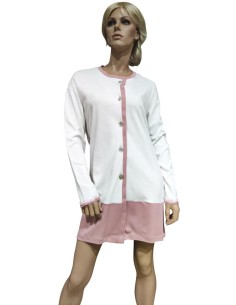 MANAM VESTAGLIA DONNA INVERNALE A BOTTONI IN INTERLOCK