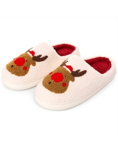 NUVOLE DI STOFFA CIABATTE NATALIZIE CON RENNA