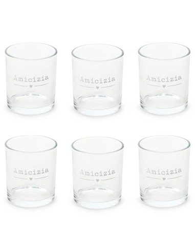 NUVOLE DI STOFFA SET 6 BICCHIERI ACQUA 30 CL -...