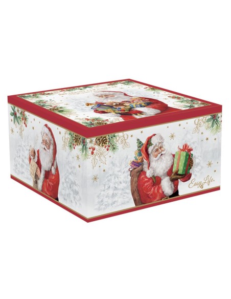 EASY LIFE TAZZA COLAZIONE 400 ML C/PIATTO - SANTA IS COMING