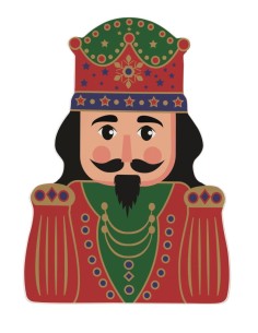 EASY LIFE PIATTINO NATALIZIO 19 X 26.5 CM - NUTCRACKER TWIST