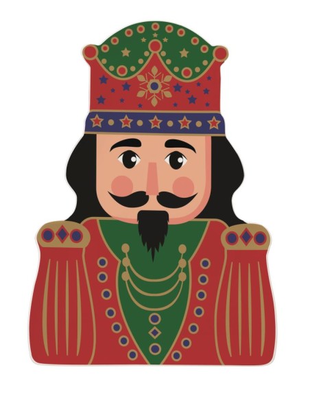 EASY LIFE PIATTINO NATALIZIO 19 X 26.5 CM - NUTCRACKER TWIST