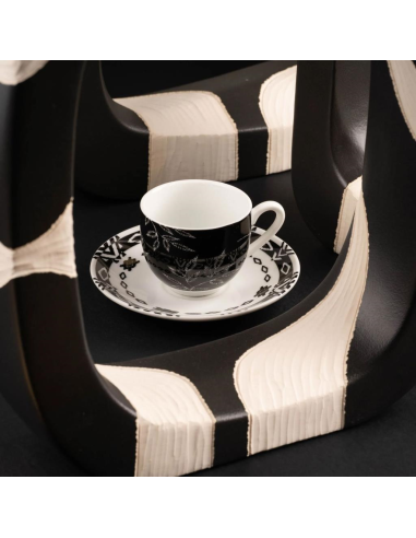 FADE SET 6 TAZZE CAFFÈ - BLACK & WHITE
