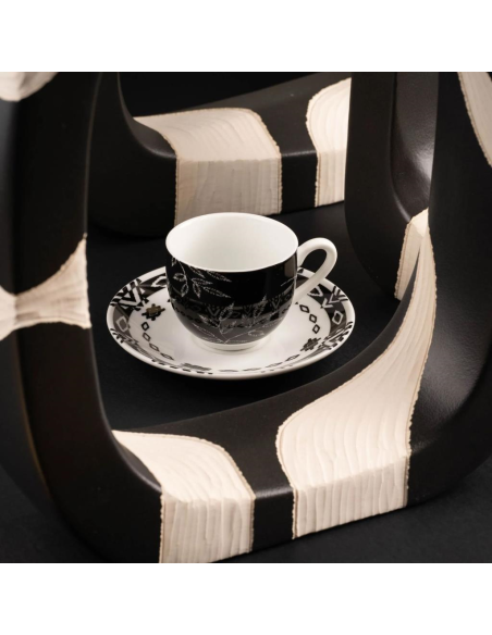 FADE SET 6 TAZZE CAFFÈ - BLACK & WHITE