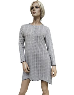 MANUELA CAMICIA DA NOTTE DONNA MANICA LUNGA SERAFINO IN...