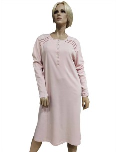 MANAM CAMICIA DA NOTTE DONNA SERAFINO MANICA LUNGA INTERLOCK