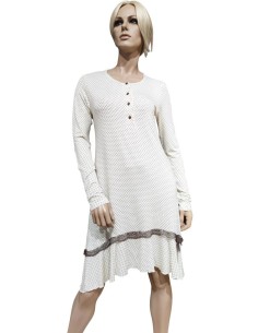 PEPITA CAMICIA DA NOTTE DONNA SERAFINO MANICA LUNGA IN...