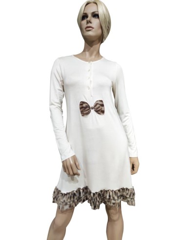 PEPITA CAMICIA DA NOTTE DONNA SERAFINO MANICA...