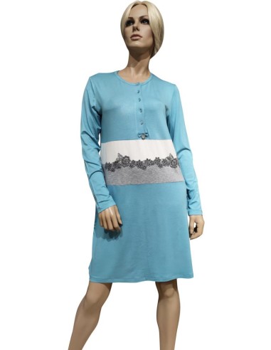 PEPITA CAMICIA DA NOTTE DONNA SERAFINO MANICA...