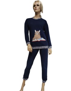 MARYHOME PIGIAMA DONNA GIROCOLLO MANICA LUNGA E PANTALONE... 2