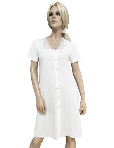 ANNETTE CAMICIA DA NOTTE DONNA APERTA MEZZA MANICA