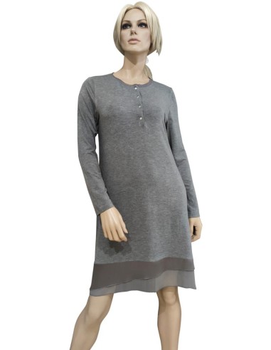 ANNETTE CAMICIA DA NOTTE DONNA A MANICA LUNGA
