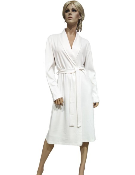 MANAM VESTAGLIA DONNA INVERNALE SCIALLATA IN COTONE INTERLOCK