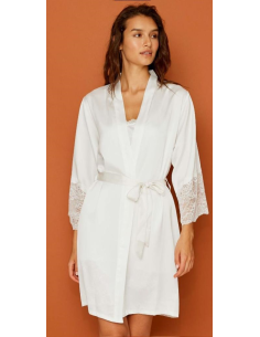 NOIDINOTTE COMPLETO PARURE SPOSA IN RASO VESTAGLIA E... 2