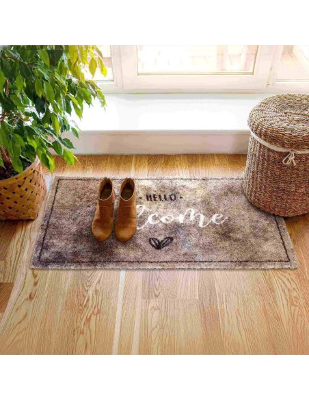 ASTRA TAPPETO ZERBINO 50 X 70 CM - PURE & SOFT HELLO WELCOME