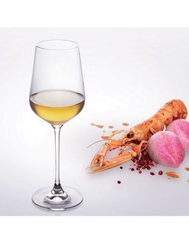 LUCARIS CRYSTAL SET 6 CALICI VINO CHARDONNAY 42...