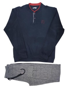 FERRUCCI PIGIAMA UOMO SERAFINO MANICA LUNGA E PANTALONE -...