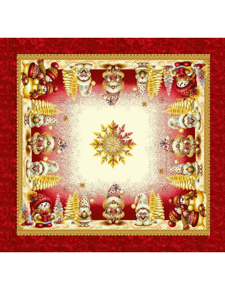 EMILY HOME COPRITAVOLA NATALIZIA IN GOBELIN - GOLDEN