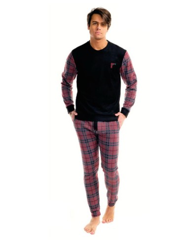 FERRUCCI PIGIAMA UOMO GIROCOLLO MANICA LUNGA E...
