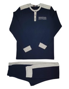 MARINA MILITARE PIGIAMA UOMO SERAFINO MANICA LUNGA E...