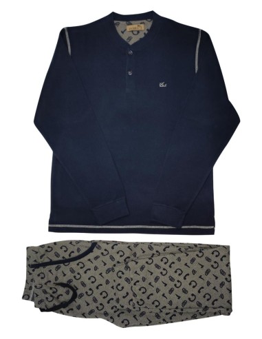 PIGIAMA UOMO SERAFINO MANICA LUNGA E PANTALONE...